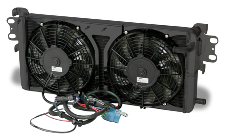 AFCO 2007 - 2012 Shelby GT500 Double Pass Aluminum Heat Exchanger With Fans - 80280PRO 80280PROB