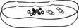 Aeroflow Rubber Valve Cover Gasket Set - AF1862-1001 AF1862-1001