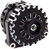 Mechman Billet Elite Series 250 Amp Racing Alternator, Black Finish - MMB8206250B MMB8206250B