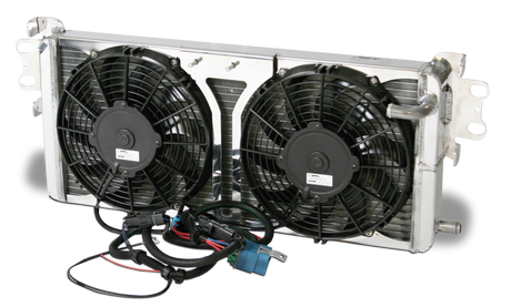 AFCO 2007 - 2012 Shelby GT500 Double Pass Aluminum Heat Exchanger With Fans - 80280PRO 80280PRO