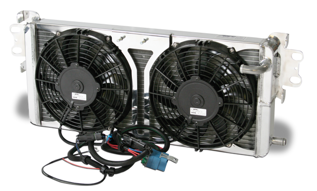 AFCO 2007 - 2012 Shelby GT500 Double Pass Aluminum Heat Exchanger With Fans - 80280PRO 80280PRO
