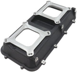 Aeroflow Top Plate with Dual Carburettor Flange For Modular Intake Manifolds, Black Finish - AF6285-0000