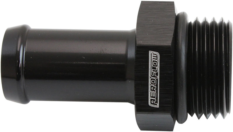 Aeroflow ORB to Barb Fitting - Black -10 ORB to 5/8" (15.9mm) Barb (AF414-10-10BLK) AF414-10-10BLK