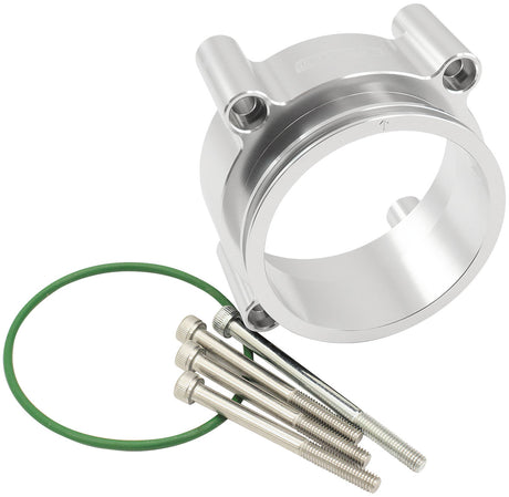 Aeroflow Ford Falcon DBW Adapter, Silver Finish suits Barra FG, FG-X Throttle Body and 3" Intercooler Clamp (AF64-2148) AF64-2148