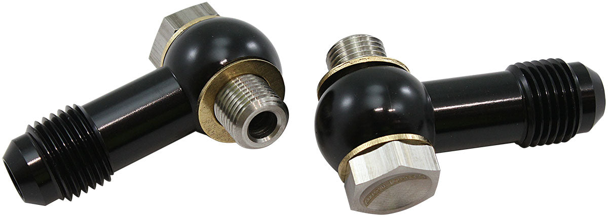 Aeroflow 1/8" NPSM Stainless Steel Bolt and Aluminium Banjo to -6AN - AF396-06 AF396-06