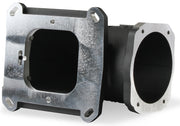 Holley EFI Throttle Body Intake Elbow - Black Suit GM LS 105mm Throttle Body with 4150 Carburettor Pattern (HO300-240BK)