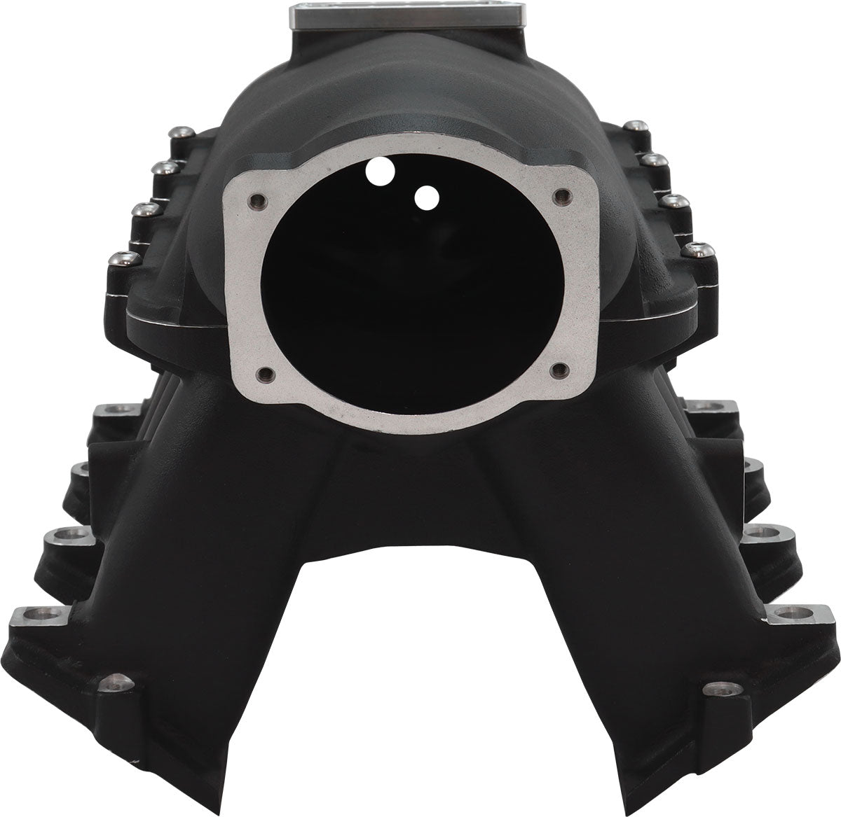 Aeroflow GM LS Cathedral Port Hi Rise EFI Modular Intake Manifold, Black Finish - AF6263-5001