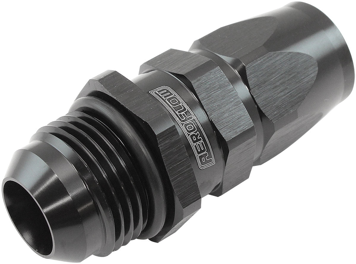 Aeroflow Male AN Swivel Straight Hose End -12AN to -10AN PTFE (Teflon®) Hose End - AF580-10-12DBLK AF580-10-12DBLK