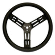 Longacre 15" Steel Steering Wheel Black With Smooth Grip