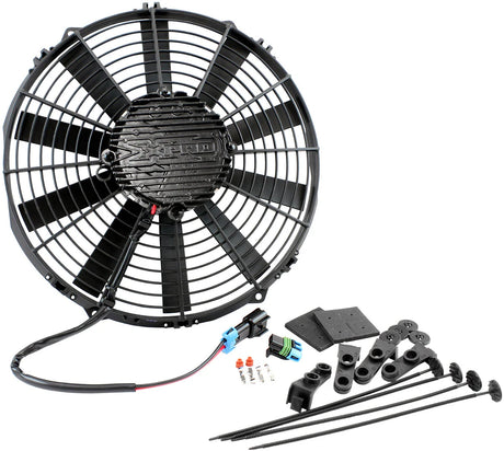 Aeroflow 12" Brushless Electric Fan with Straight Blades 2,100 CFM Rating. Non Reversable (AF49-1112) AF49-1112