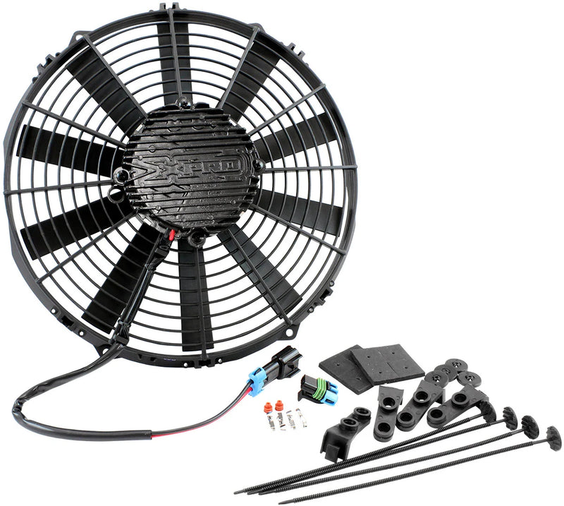 Aeroflow 12" Brushless Electric Fan with Straight Blades 2,100 CFM Rating. Non Reversable (AF49-1112) AF49-1112