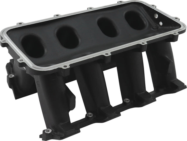 Aeroflow Hi Rise NON-EFI GM LS Cathedral Port Intake Manifold Base, Black Finish - AF6279-5002 AF6279-5002