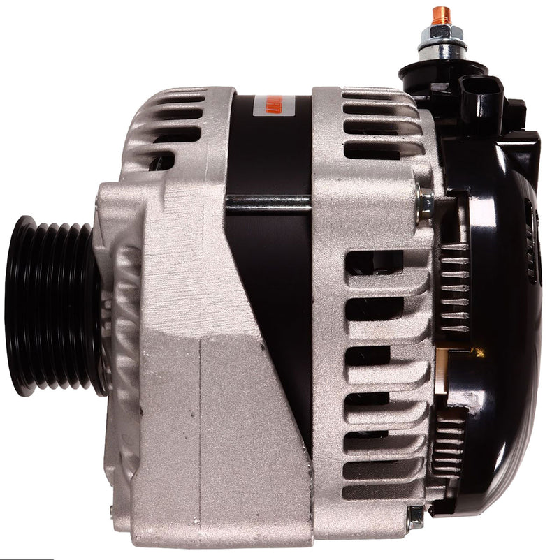 Mechman Elite Series Racing Alternator Suit Holden VE-VF LS with 2 Pin with RVC, 6-Groove Pulley, Natural Finish, 250 Amp (MM14019250)