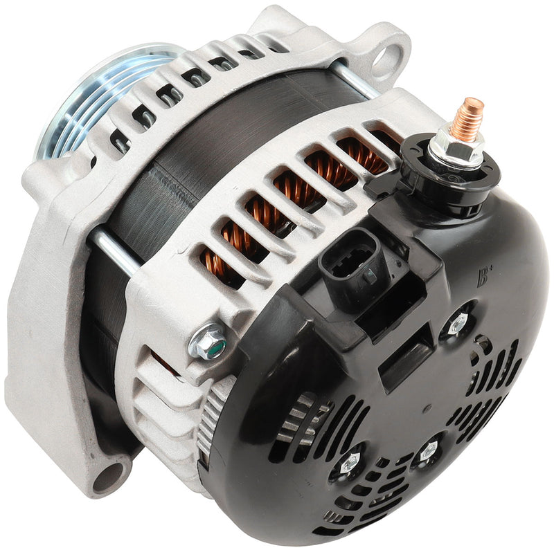 Aeroflow GM LS High Output Alternator - Raw Finish 185 amp Rating (AF4074-2000)