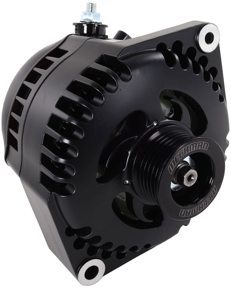 Mechman S Series 240 Amp Racing Alternator, Black Finish - MM7127240B MM7127240B