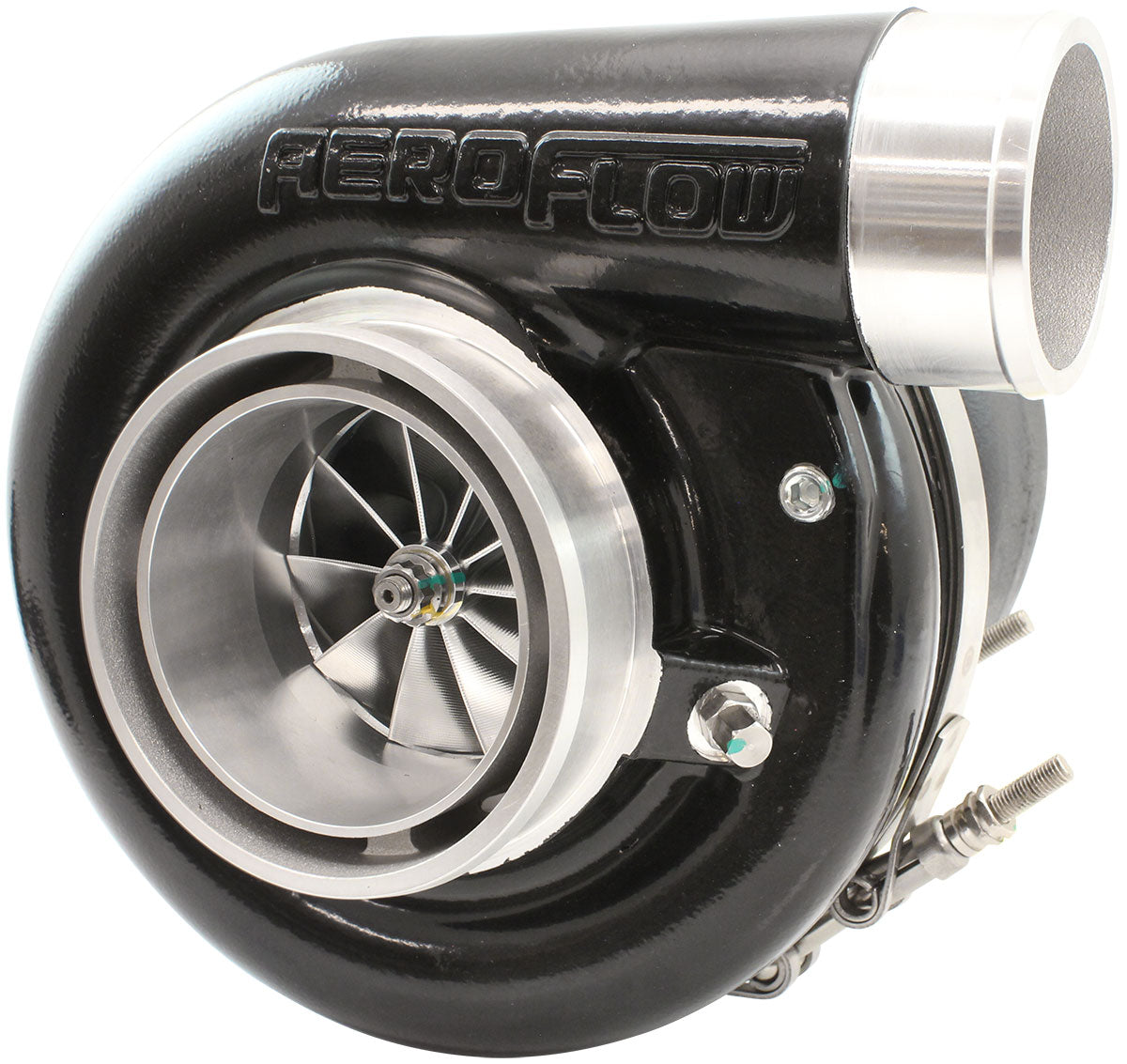 Aeroflow BOOSTED 7170 T4 0.95 Turbocharger 1150HP, Black Finish - AF8005-4064BLK