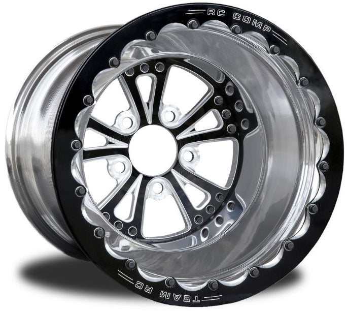 RC Comp Torx 15" x 9" Wheel, Eclipse Black, Single Beadlock - RCCSC40C1P1E-01E RCCSC40C1P1E-01E