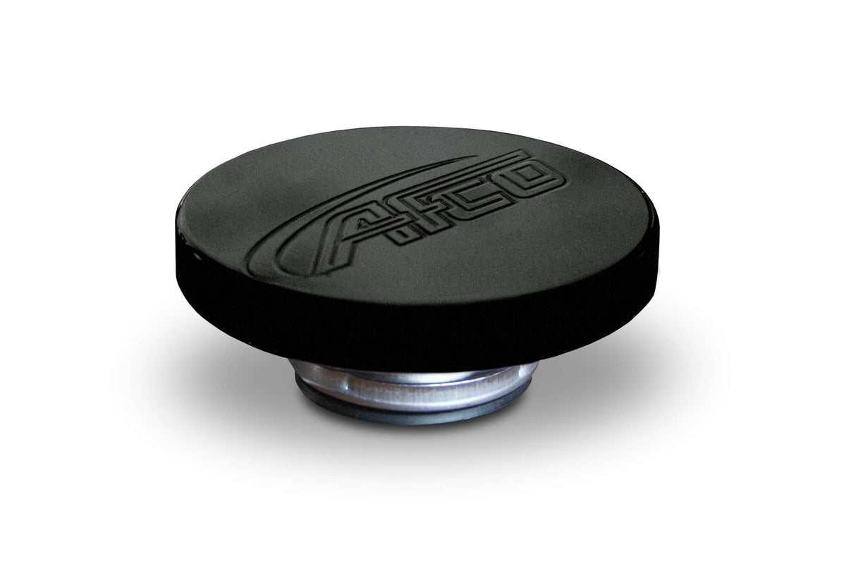 AFCO Billet Aluminum Radiator Cap Logo Black - 80094B 80094B