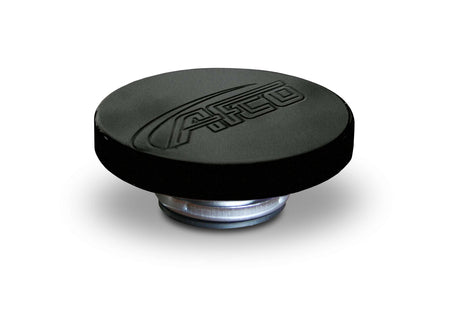 AFCO Billet Aluminum Radiator Cap Logo Black - 80094B 80094B