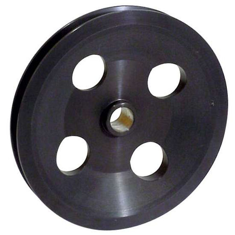 AFCO Aluminum Power Steering Pump Pulley 6 Inch Diameter V-Belt Design - 37384 37384