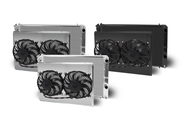 AFCO 1970-81 Camaro Lsx Double Pass Crossflow Aluminum Radiator and Shroud - 84255-B-DB-Y 84255-B-DB-Y