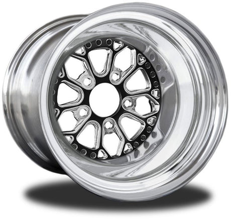 RC Comp Impluse 15" x 8.5" Rear Wheel, Black with Eclipse Finish - RCCSB402P-14E RCCSB402P-14E