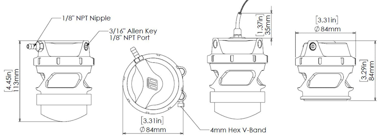 Turbosmart BOV ProPort BOV Red - TS-0208-1114
