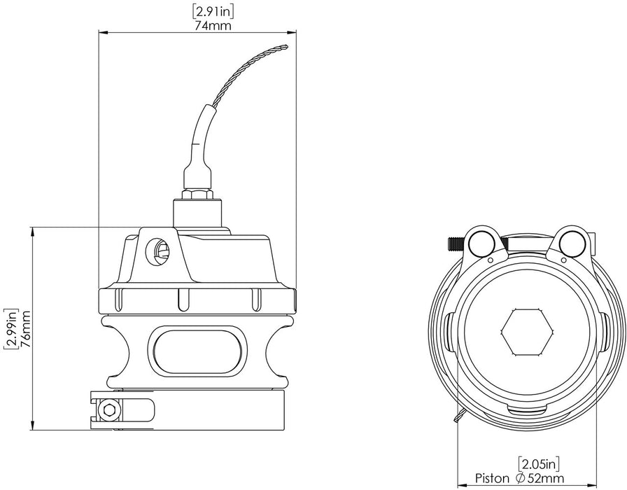 Turbosmart BOV RacePort GenV HE Sensor - Black