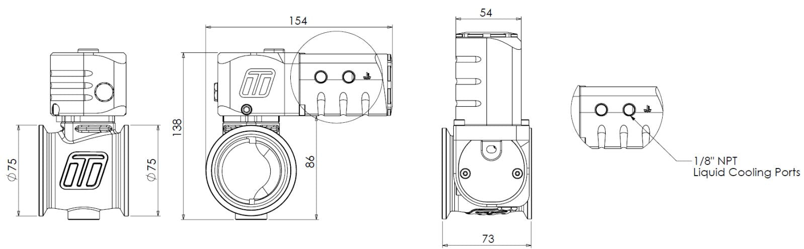 Turbosmart eSG50 Electronic StraightGate