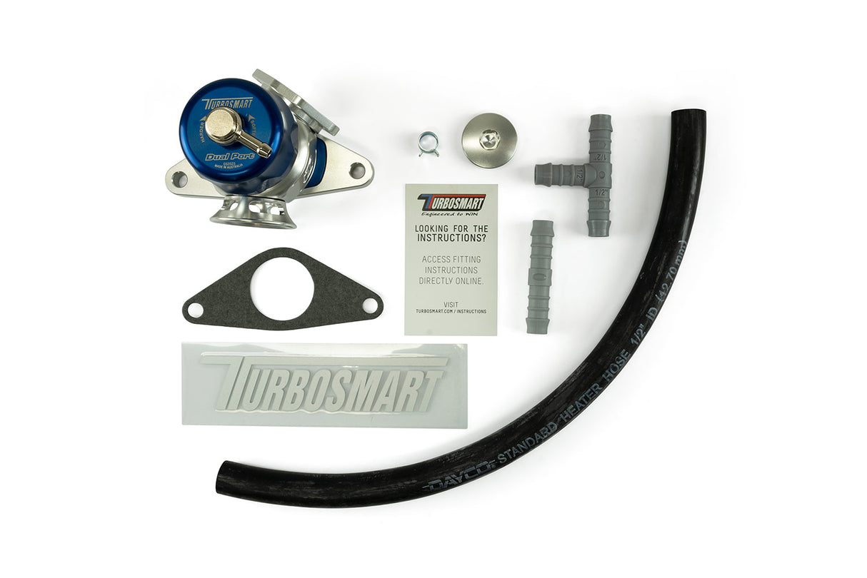 Turbosmart BOV Dual Port Subaru-Blue - TS-0205-1015