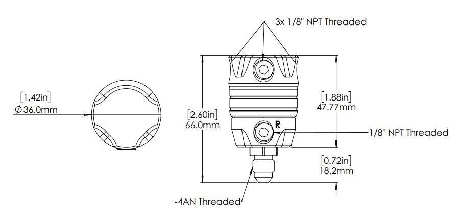 Turbosmart ProOPR Rising Rate Turbo Oil Pressure Regulator (Twin Outlet) - TS-0811-1212