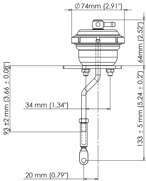 Turbosmart IWG75 Mazda MPS Black 18PSI