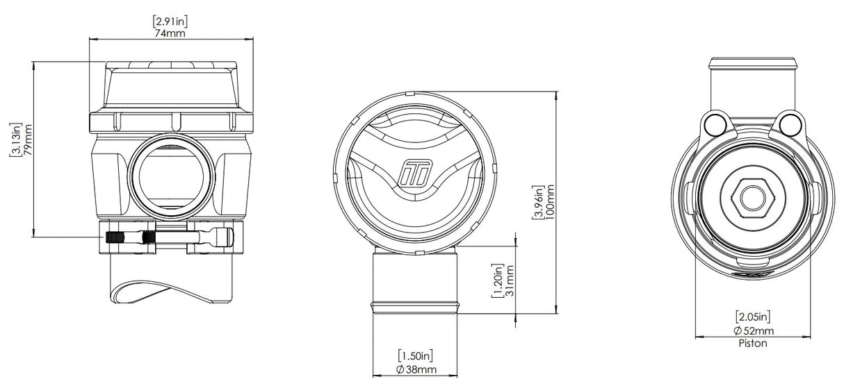 Turbosmart BOV RacePort PlumBack GenV - Sleeper - TS-0204-1405