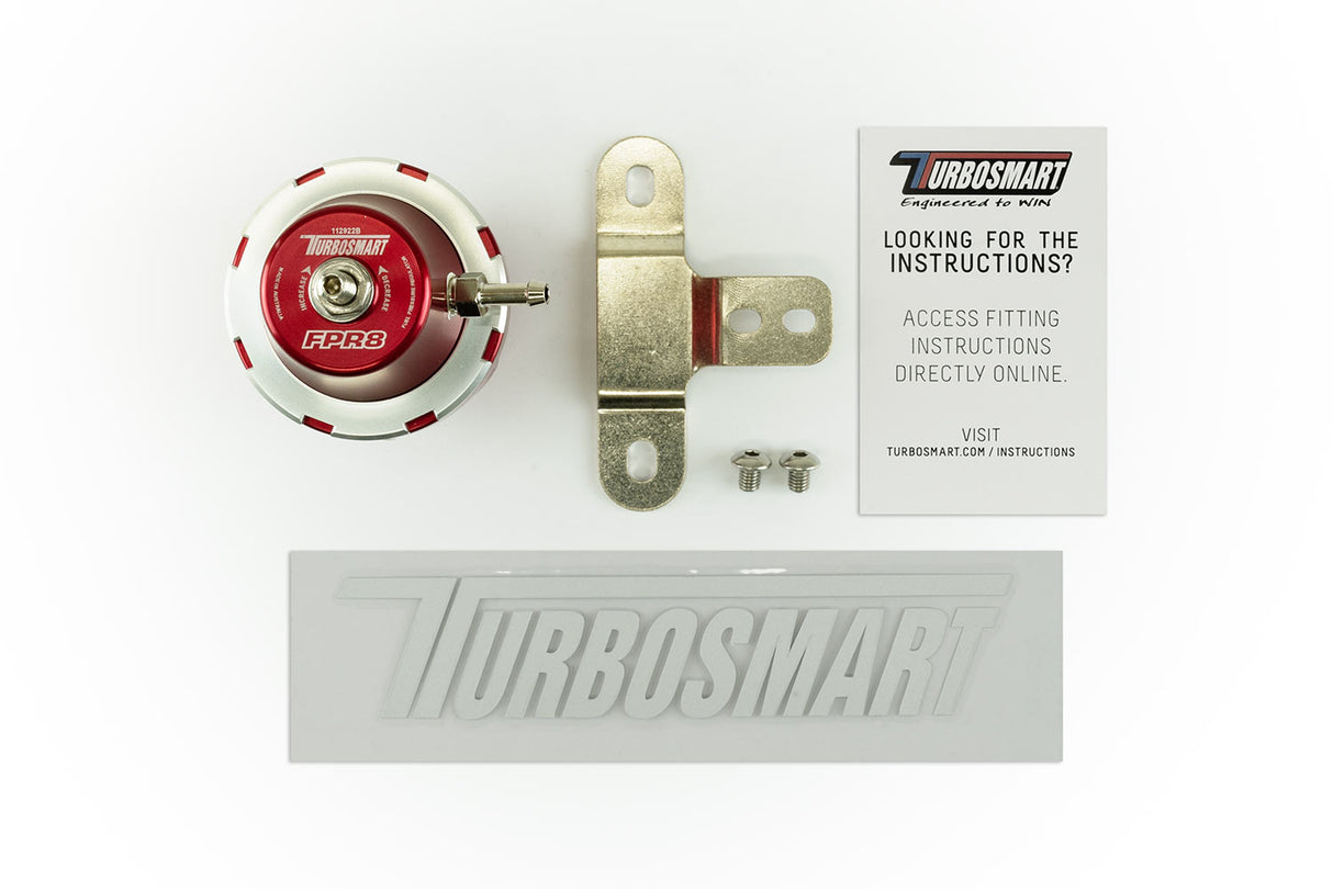 Turbosmart FPR8 - Fuel Pressure Regulator - Red - TS-0404-1034