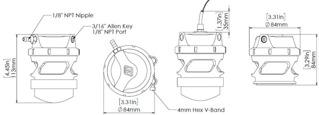 Turbosmart GenV ProPort BOV Purple - TS-0208-1113