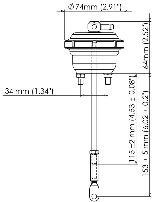 Turbosmart IWG75 Mazda Protege 7psi