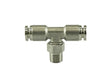 Turbosmart 1/8" NPT Tee Pushloc Fitting - SS - 1/4" - TS-0550-3055