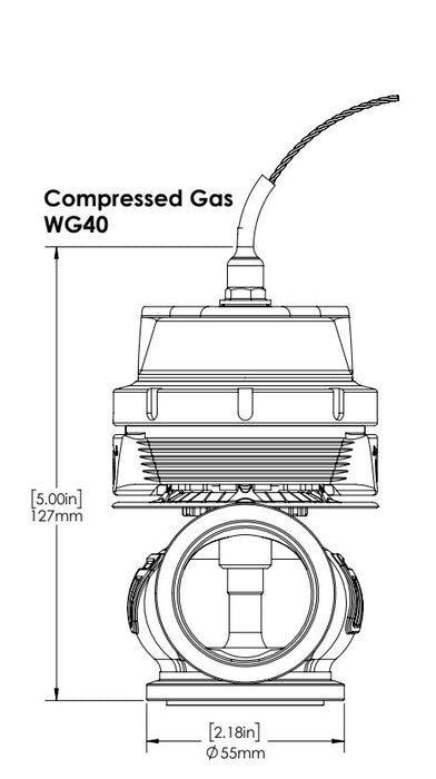 Turbosmart GenV WG40CG Full Range Complete Sensor Cap Black