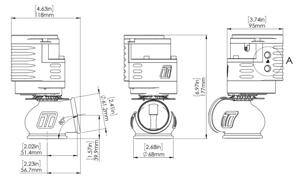 Turbosmart GenV eWG50 Progate50 Electronic Black