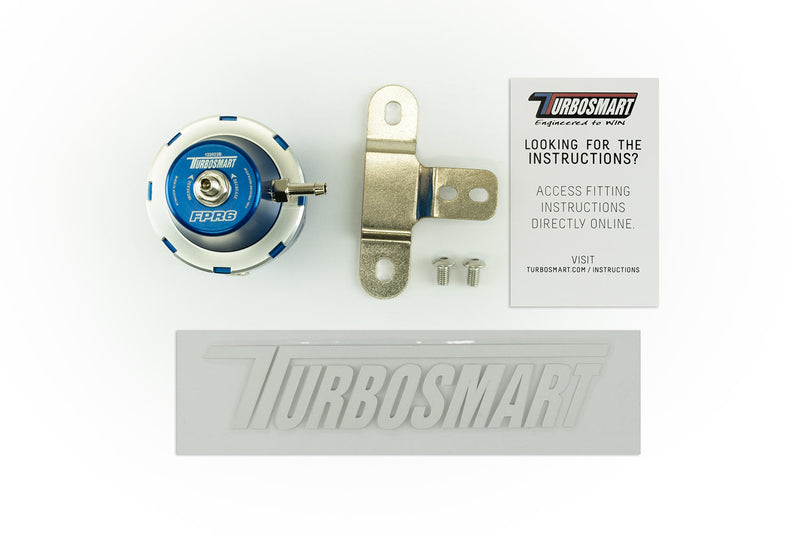 Turbosmart FPR6 - Fuel Pressure Regulator - Blue - TS-0404-1021