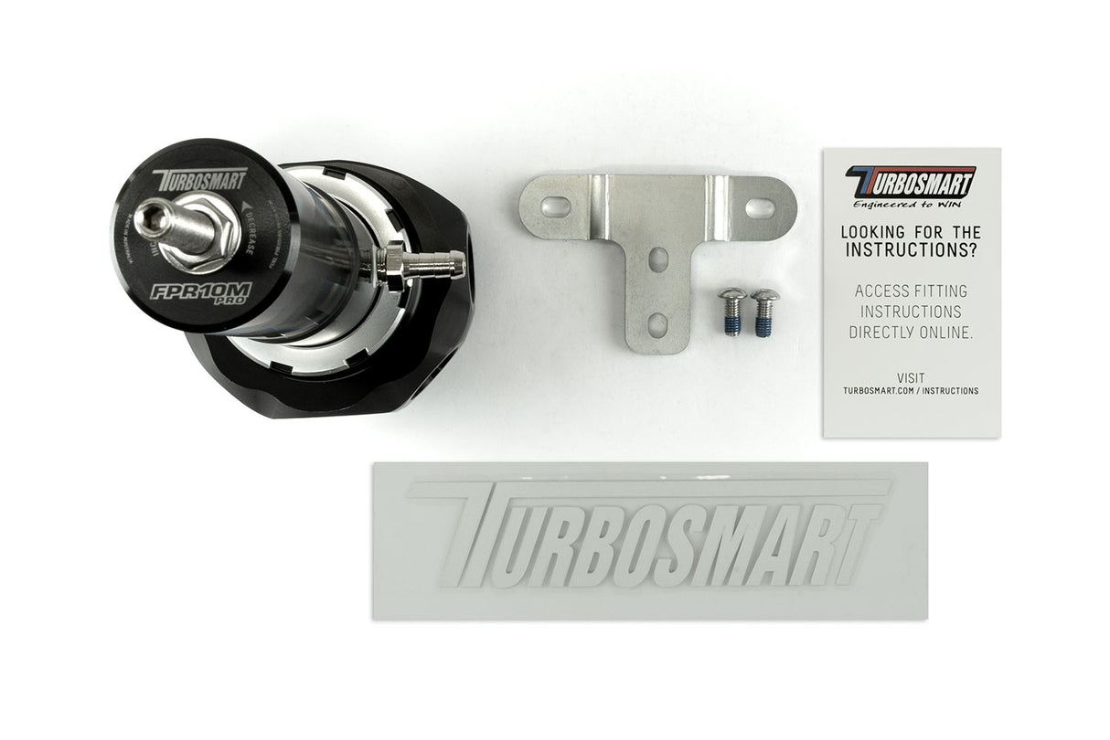 Turbosmart FPR10M Pro - Fuel Pressure Regulator - Black - TS-0404-1342