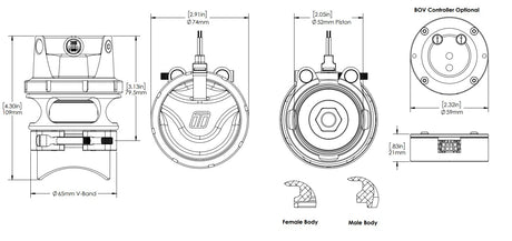 Turbosmart BOV Controller RacePort EM Black - TS-0304-1102