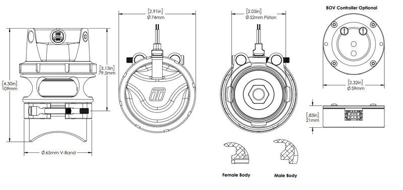 Turbosmart BOV Controller RacePort EM Black - TS-0304-1102