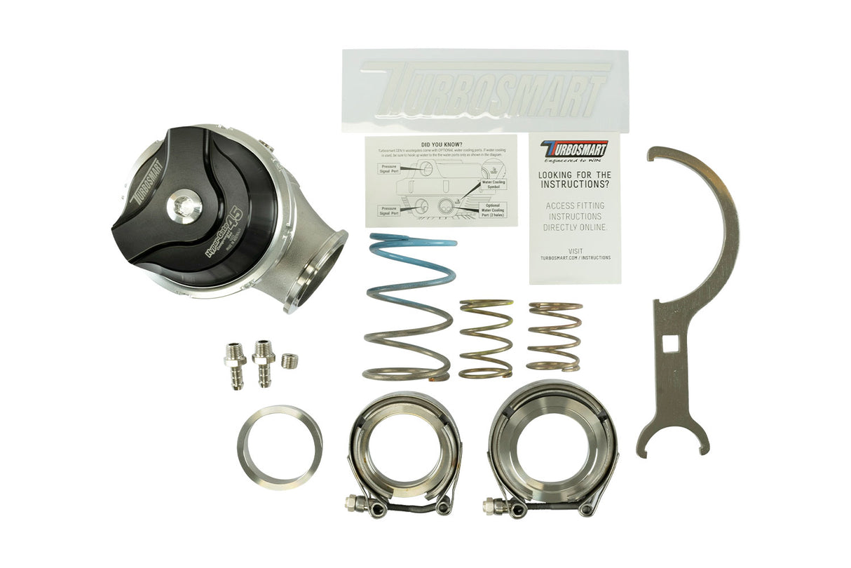 Turbosmart GenV WG45CG HyperGate45 Compressed Gas 7psi Black - TS-0553-1242