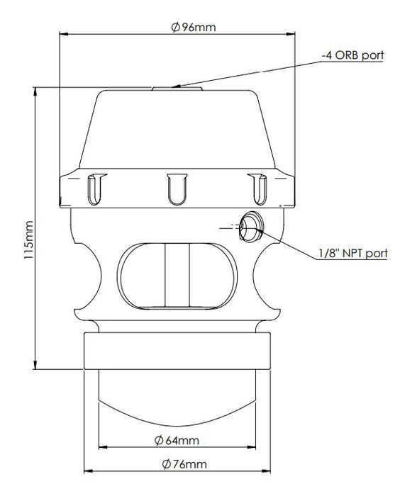 Turbosmart BOV PowerPort - Blue