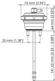 Turbosmart IWG75 Ford Fiesta ST 1.6L Ecoboost Black 7PSI - TS-0622-7072