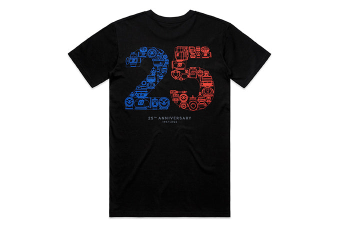 Turbosmart TS T-Shirt Black (25 Years) S - TS-9003-1071