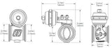 Turbosmart PSG50V Pneumatic StraightGate (Vacuum) 6 InHg Black - TS-0565-1212