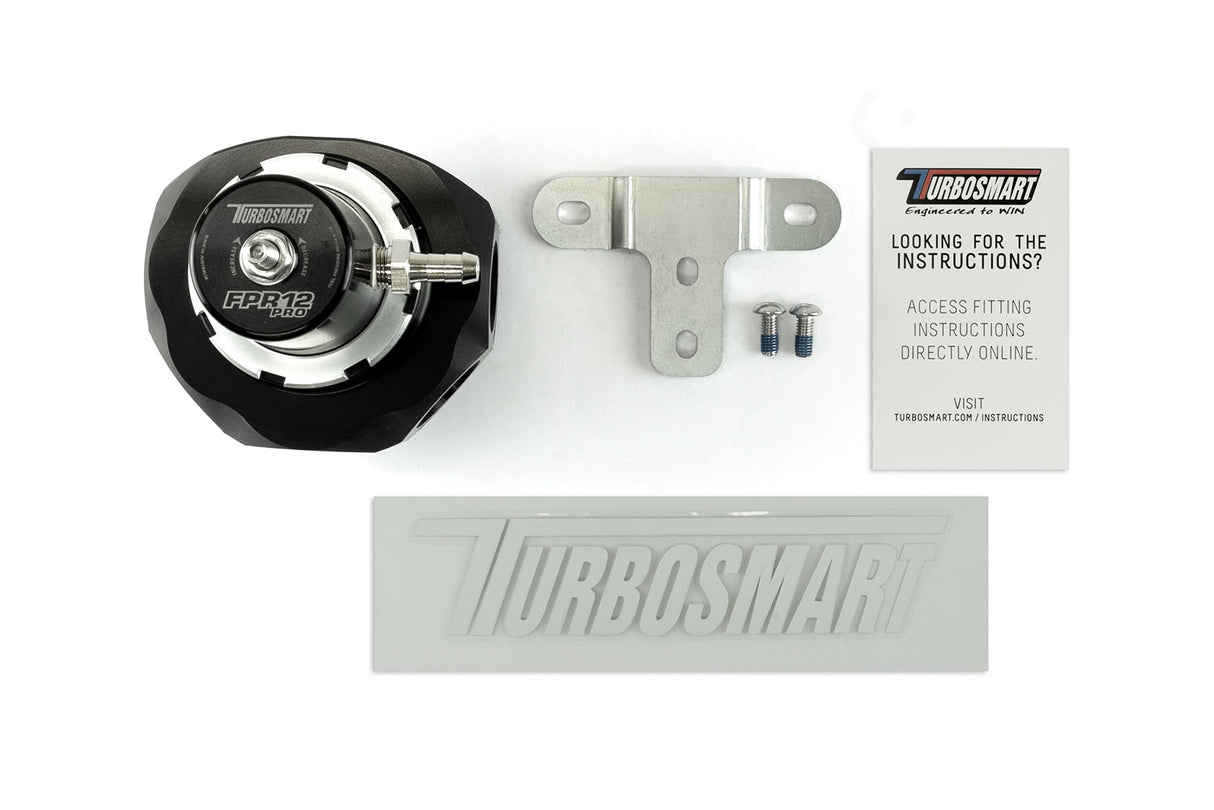 Turbosmart FPR12 Pro - Fuel Pressure Regulator - Black - TS-0404-1252