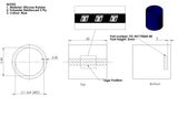 Turbosmart Silicon Hose Straight 1.75"x60mm BLACK - TS-HS175060-BK